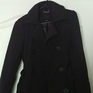 Black peacoat
